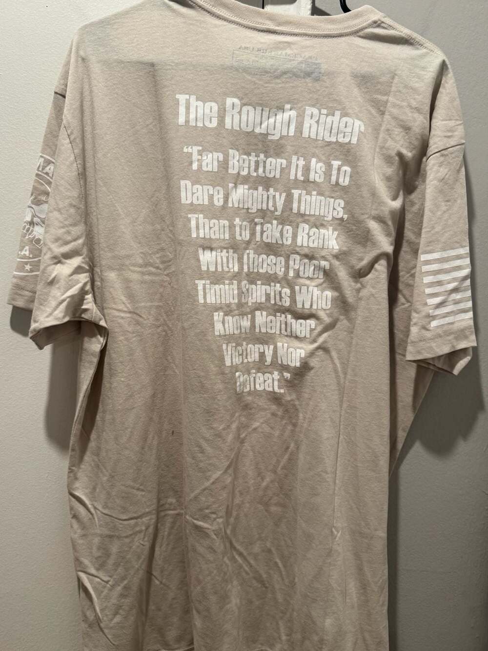 Peacemakers USA The Rough Rider Graphic T-Shirt Tan